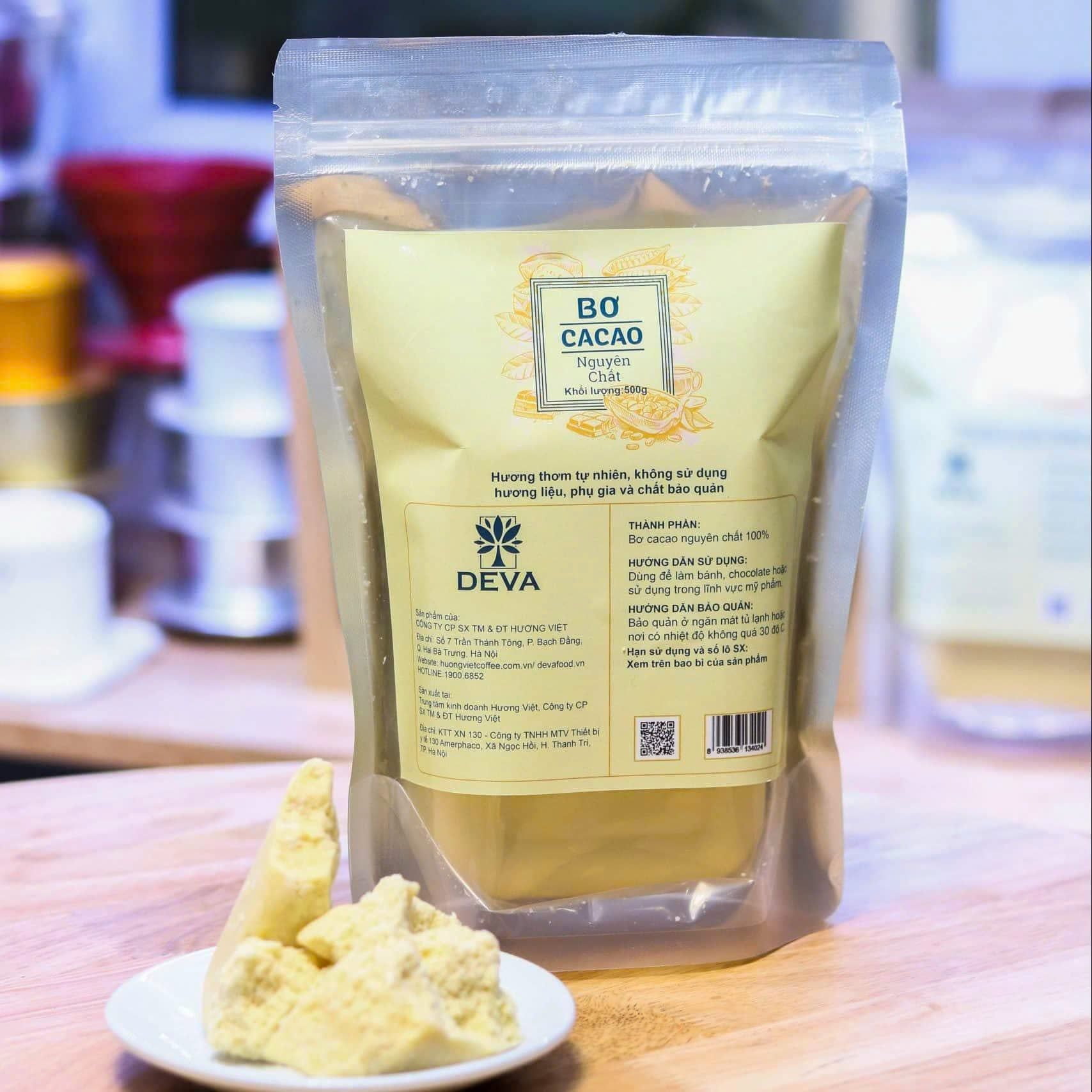 Bơ cacao Deva 200gr.