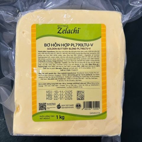 Bơ lạt hỗn hợp PL790LTU-V Bottega Zelachi 1kg (bơ Vivo).