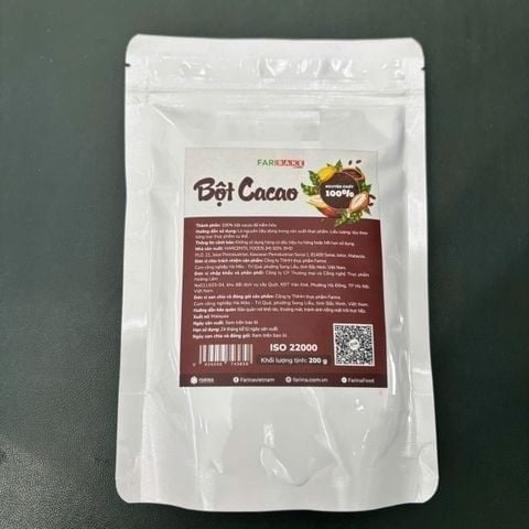 Bột Cacao nguyên chất Faribake 500gr.