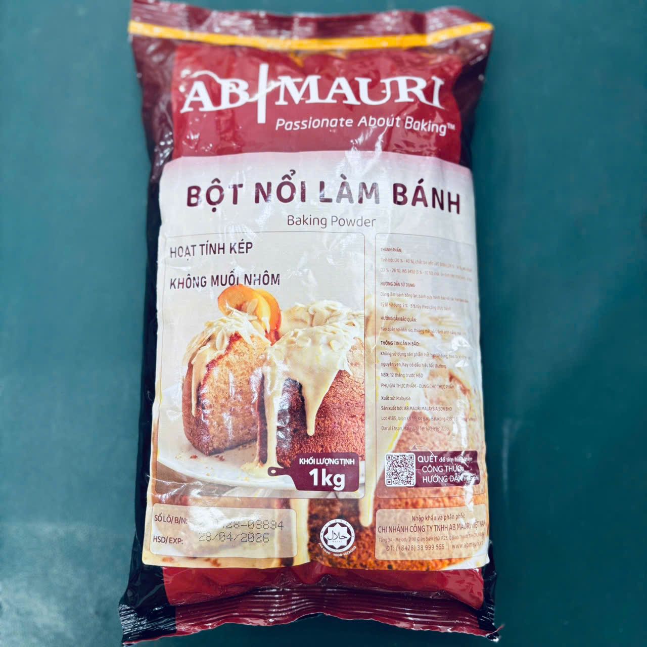 Bột nổi baking powder Mauri 1kg.