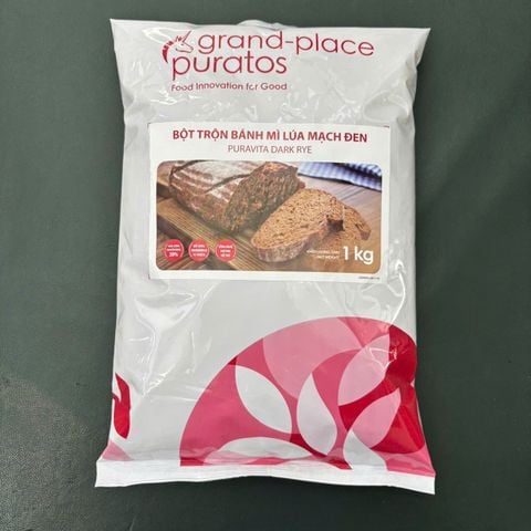 Bột trộn bánh mì lúa mạch đen Puratos 1kg.