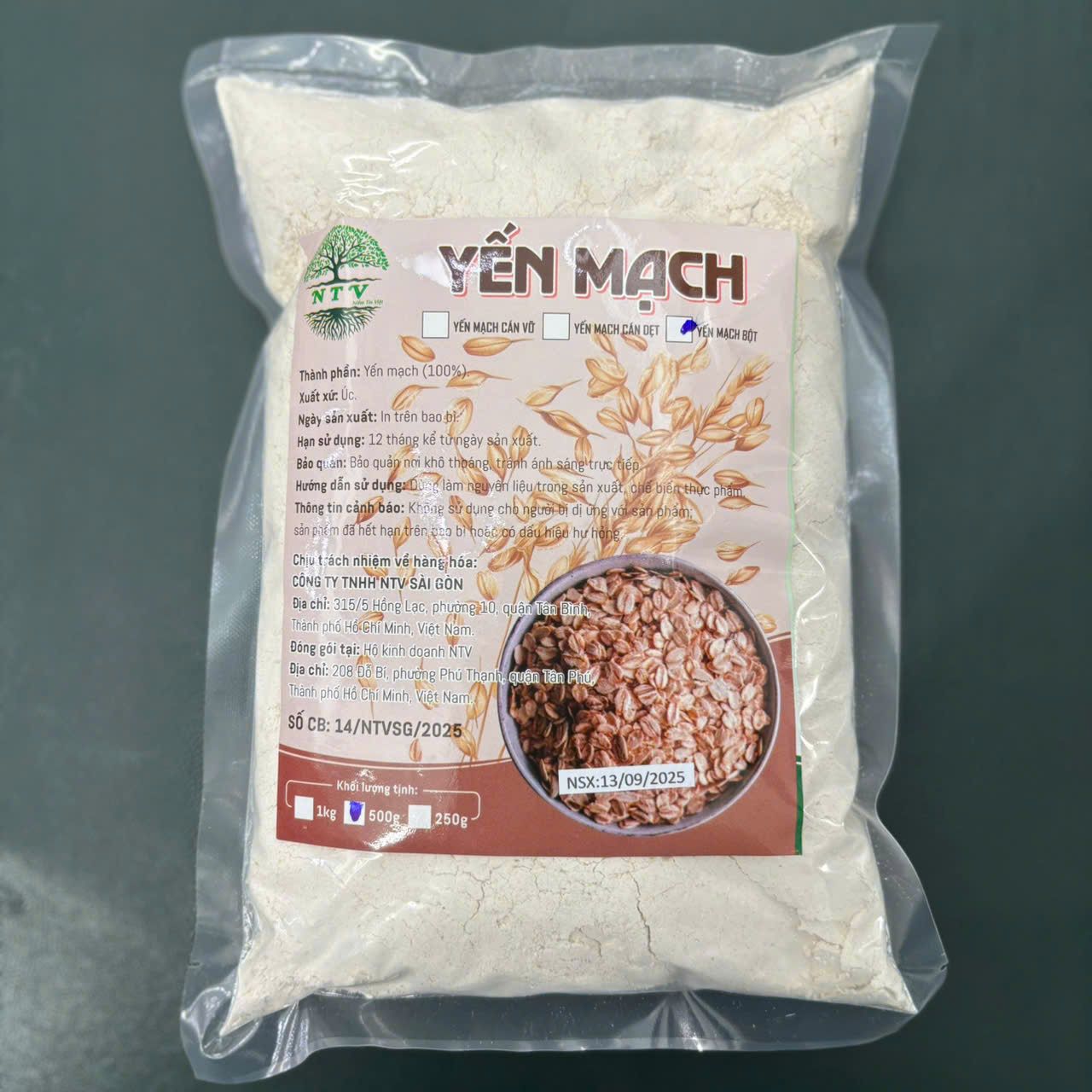 Yến mạch bột NTV 500g