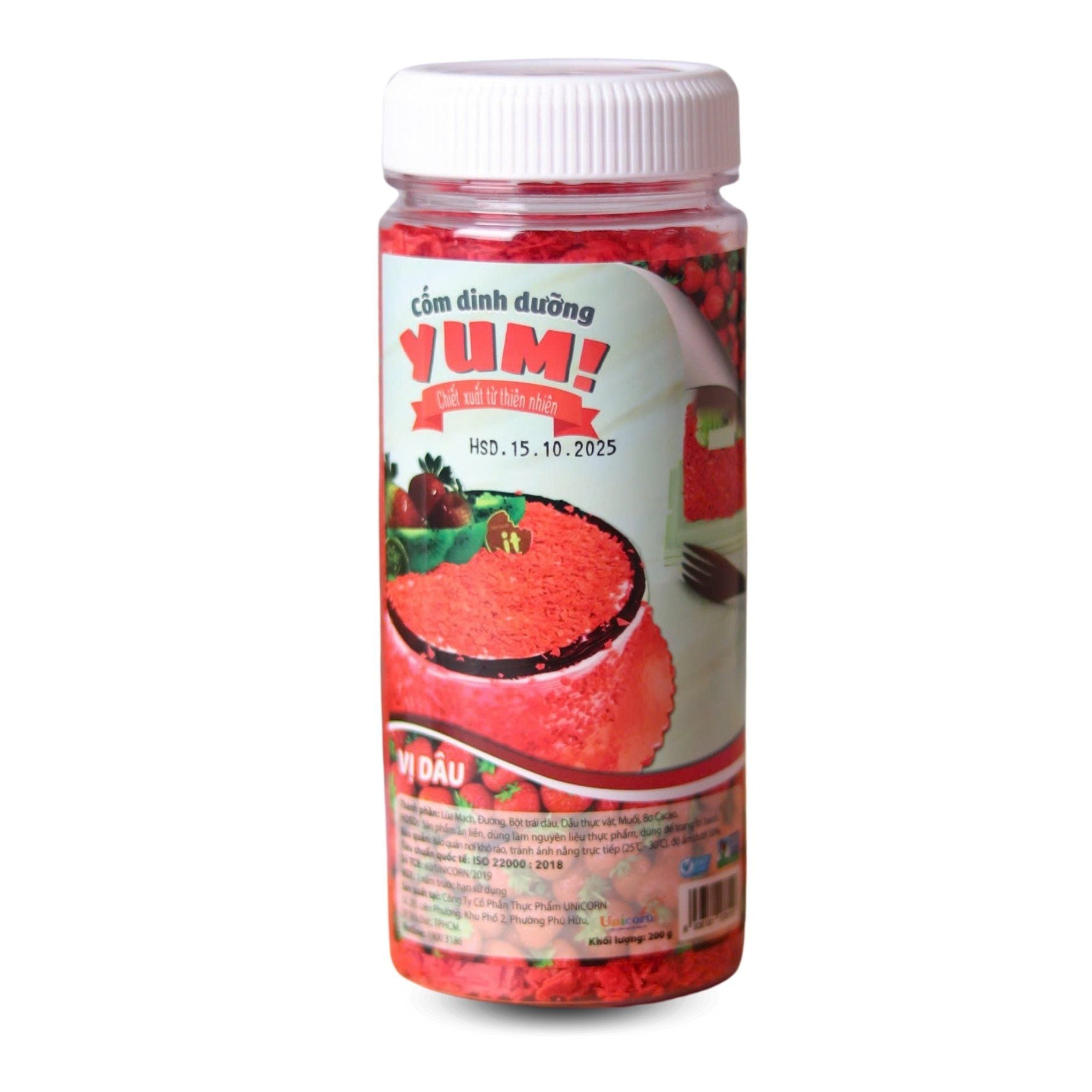 Ngũ cốc Vảy vị Dâu Tây 200g.