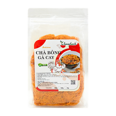 Chà bông Gà cay Classyfoods 200gr.