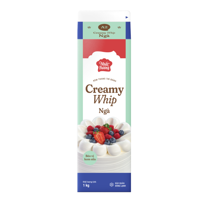 Kem Creamywhip ngà Nhất Hương (1kg).