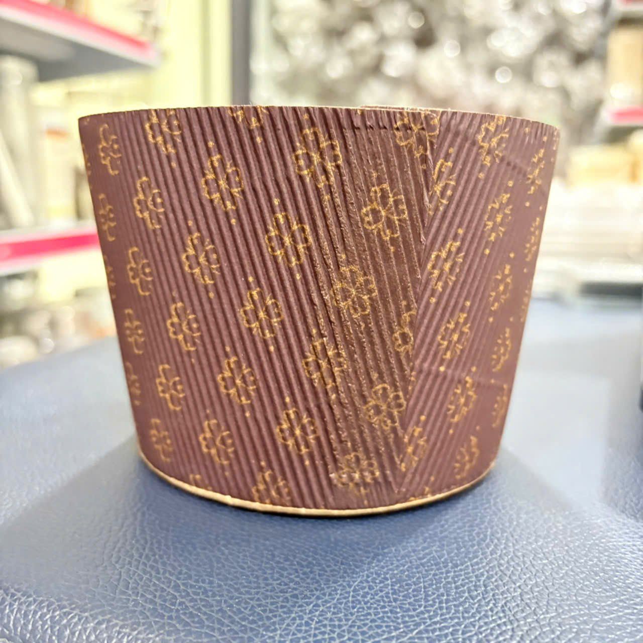 Khuôn cup Panettone 4''5 nâu (5 cup)