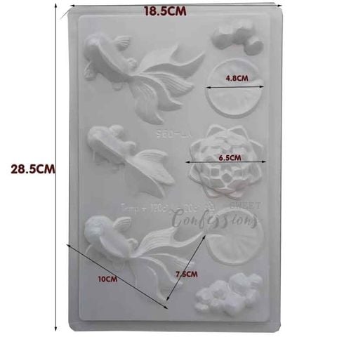 Khuôn rau câu bông sen và cá chép YT-095