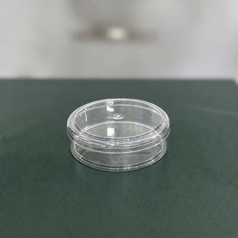 Hộp nhựa pet tròn đựng bánh mứt 600ml H138.