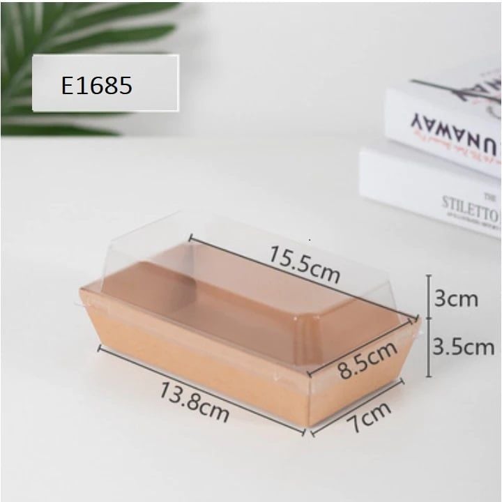 50 hộp giấy kraft nắp trong E1685.