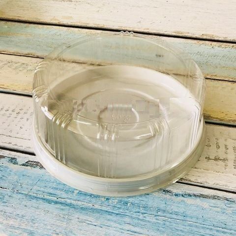 Hộp nhựa đựng bánh tròn HH122 cao 9cm.