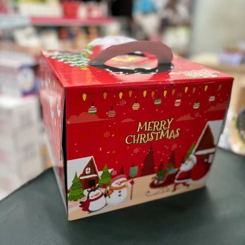 Hộp Bánh Khúc cây Giáng Sinh 25x22x20cm.