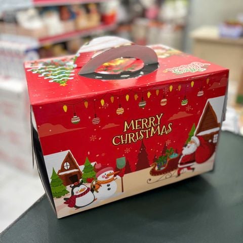 Hộp Bánh Khúc cây Giáng Sinh 30x22x20cm.