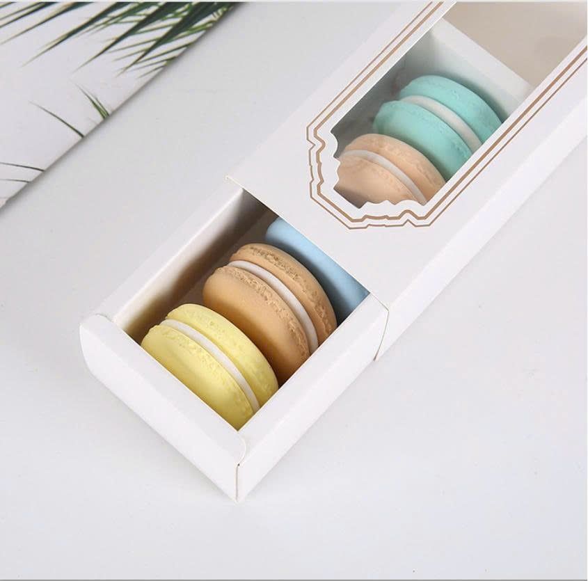 Hộp macaroon 1 ngăn trắng (10 hộp)