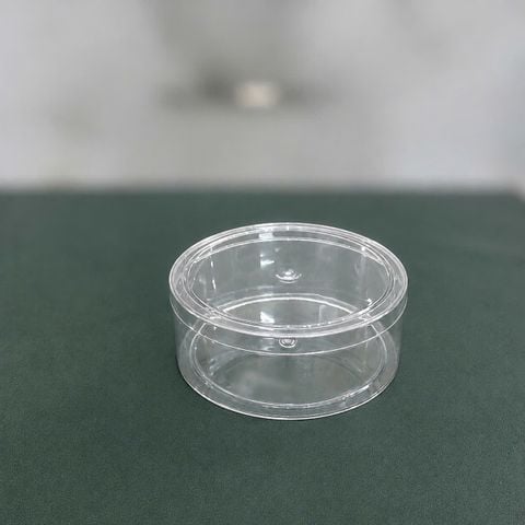 Hộp nhựa pet tròn đựng bánh mứt 800ml H149.