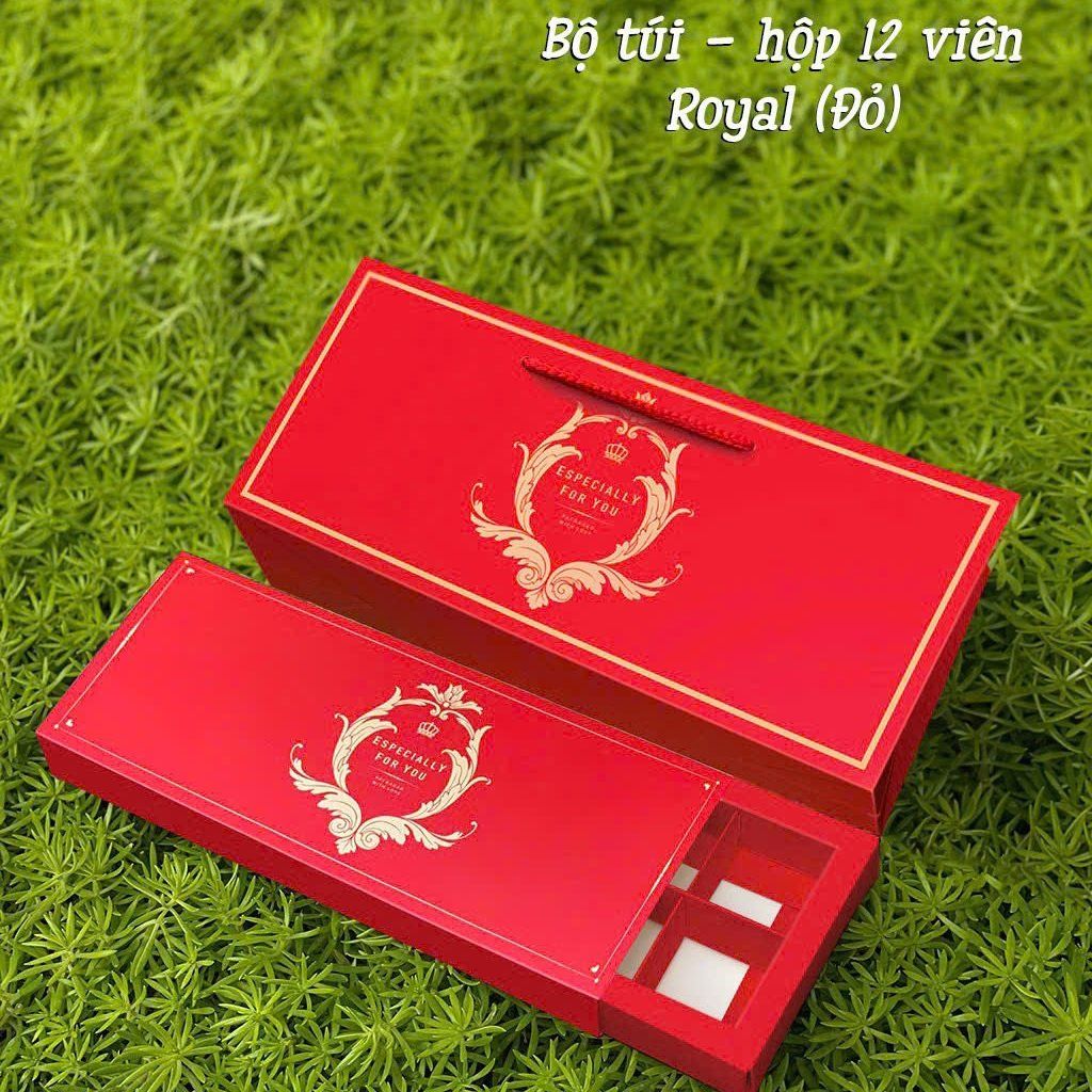 Bộ túi hộp socola Roya 12 ô