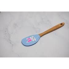 Vét kem Thỏ silicon cán gỗ.