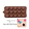 Khuôn silicon nâu 15 vỏ sò