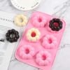 Khuôn silicon 6 donut vòng hoa