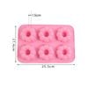 Khuôn silicon 6 donut vòng hoa