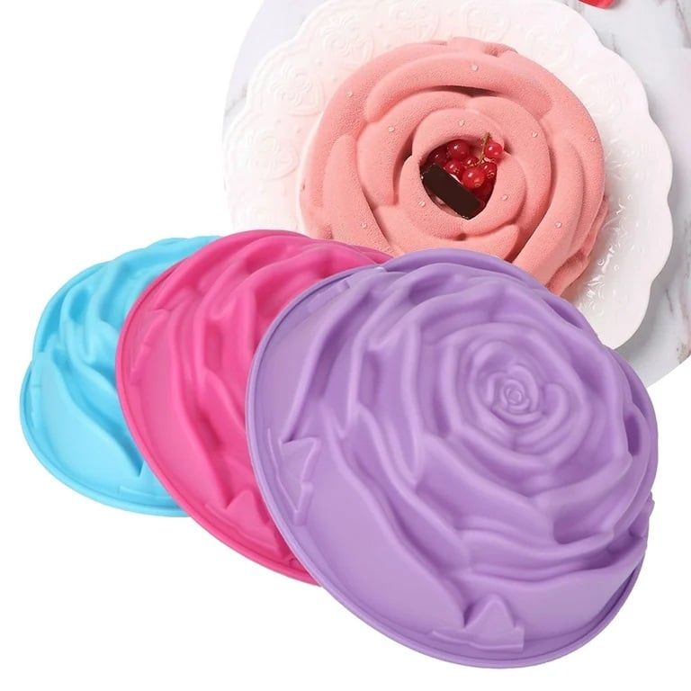Khuôn silicon hoa hồng 22cm
