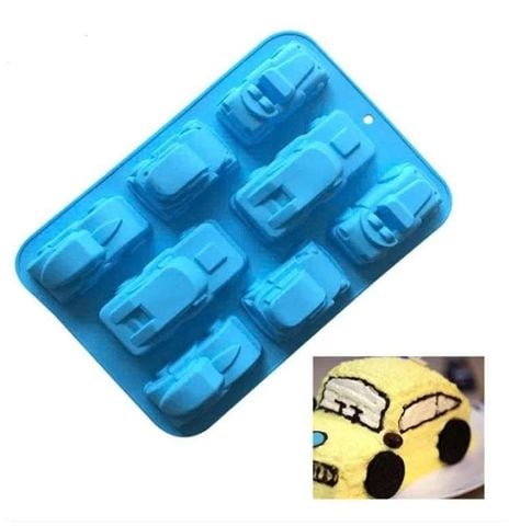 Khuôn silicon 8 chiếc xe ô tô