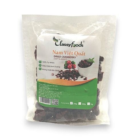 Nam Việt Quất khô Classyfoods 250gr