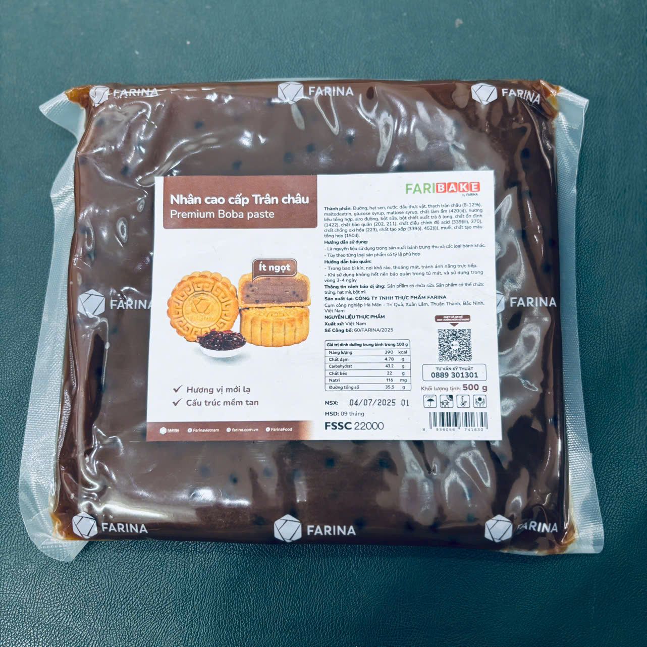 Nhân cao cấp trân châu Farina 500gr