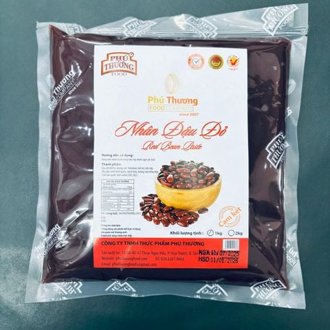 Nhân trung thu đậu đỏ Phú Thương food 1kg