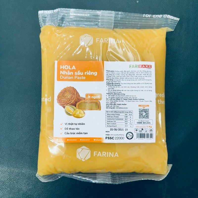 Nhân sầu riêng Farina Hola 1kg