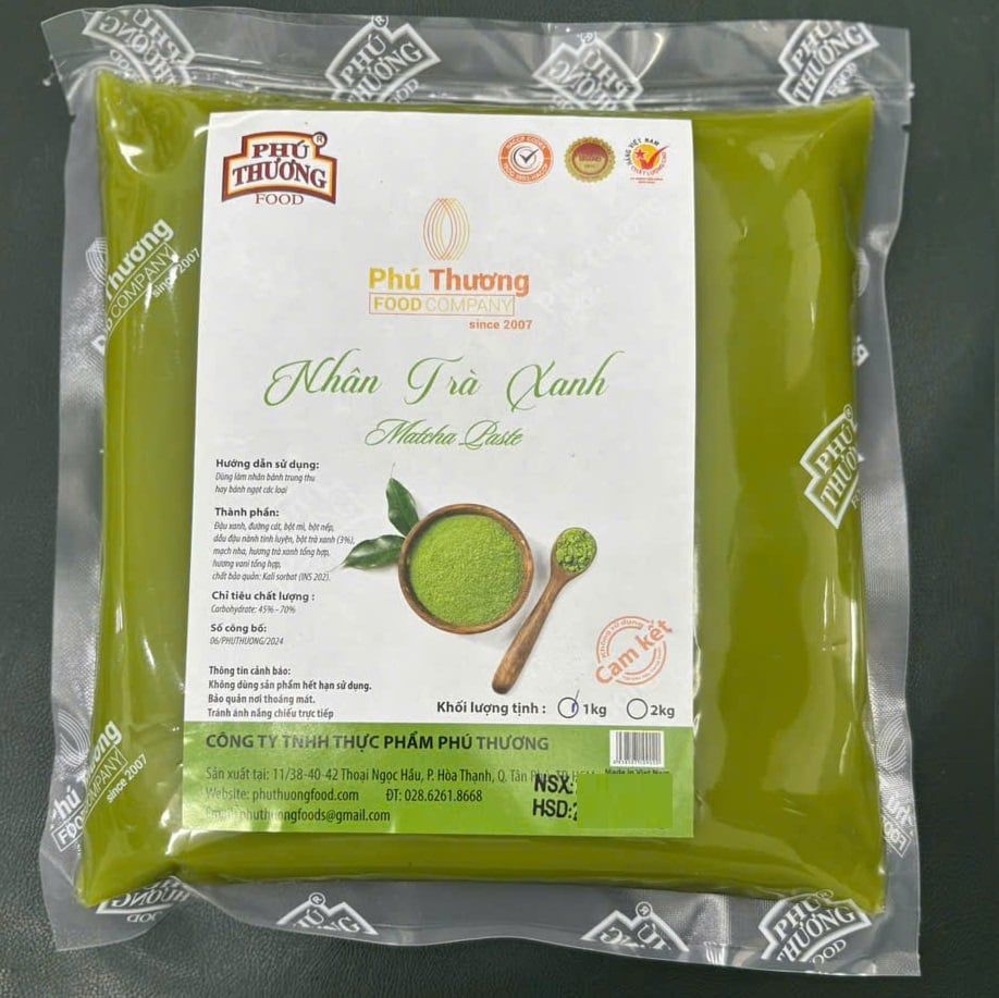 Nhân trung thu trà xanh Phú Thương food 1kg