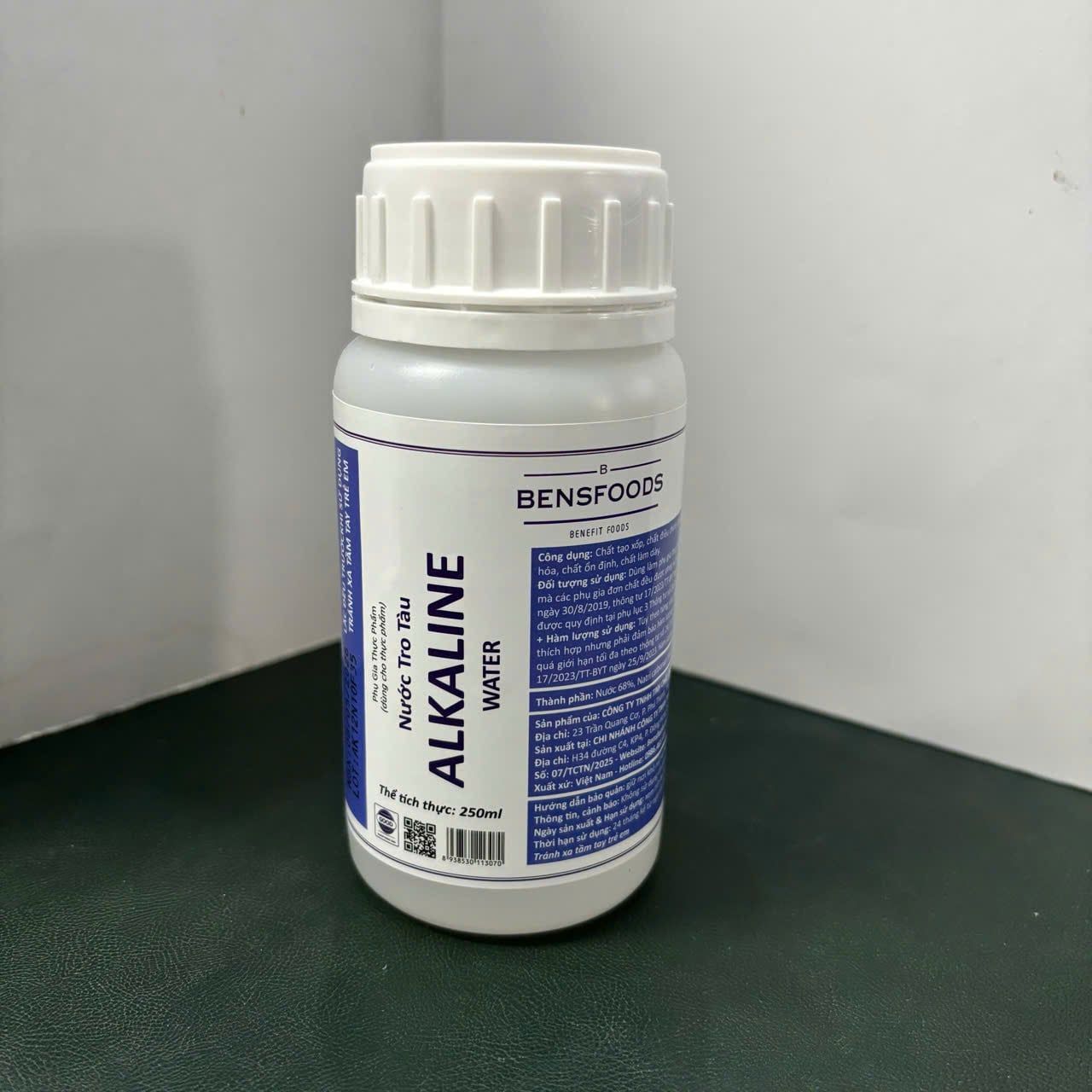 Nước Tro Tàu (Alkaline warter)  Bensfoods 250ml.