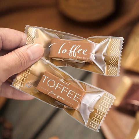 Túi kẹo nougat Toffee mẫu 2 (100 túi)