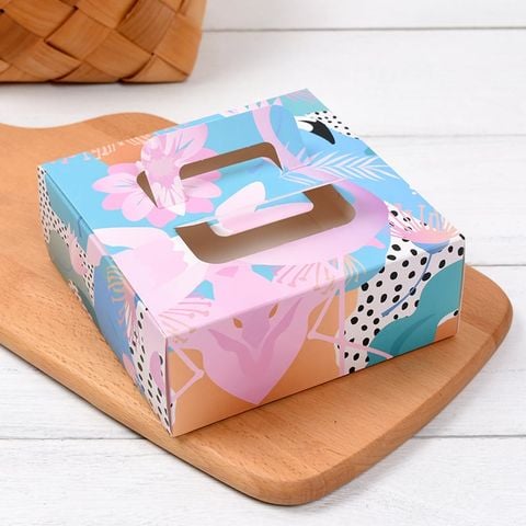 Hộp trung thu 4 bánh 80g Hồng Hạc (set 10 hộp)