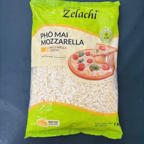 Phô mai bào Mozzarella Bottega Zelachi 1Kg.