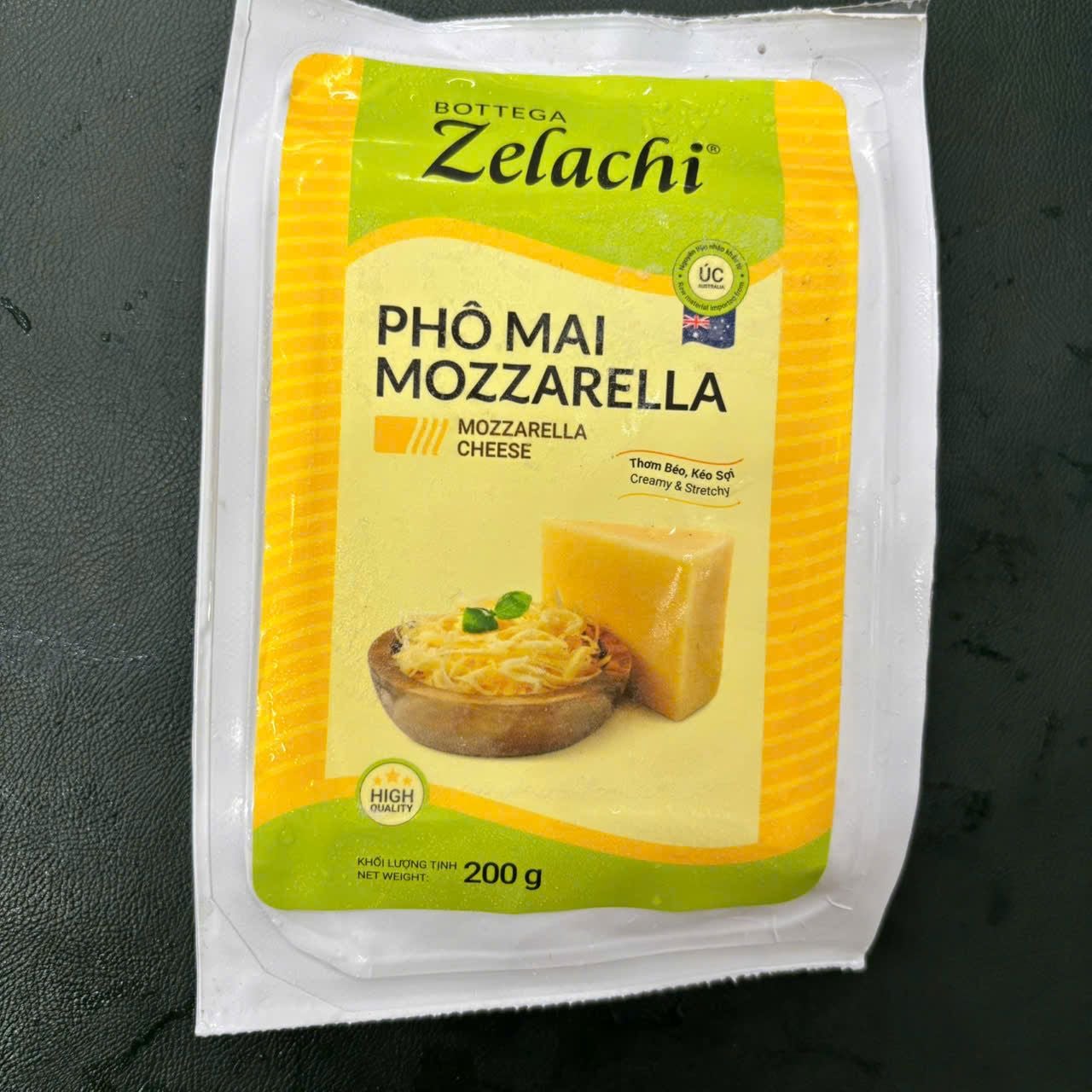 Phô Mai Mozzarella Bottega Zelachi 200g.