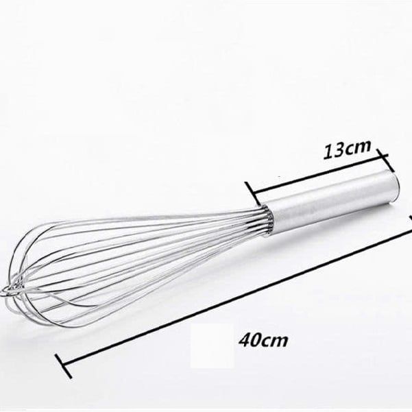 Phới lồng đánh trứng inox dày 40cm.