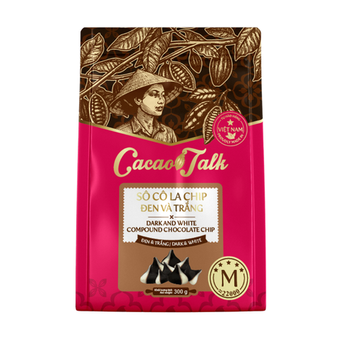 Sô cô la Chip 2 màu đen trắng Cacao talk 300gr.