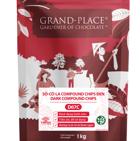 Socola Compuond Chip đen Puratos D07C - 1kg.