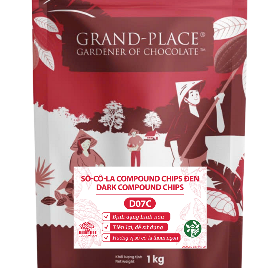 Socola Compuond Chip đen Puratos D07C - 1kg.