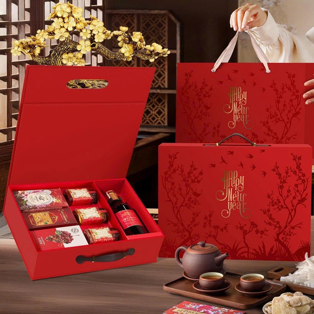 Hộp đựng quà tết cao cấp vali Tân Phúc