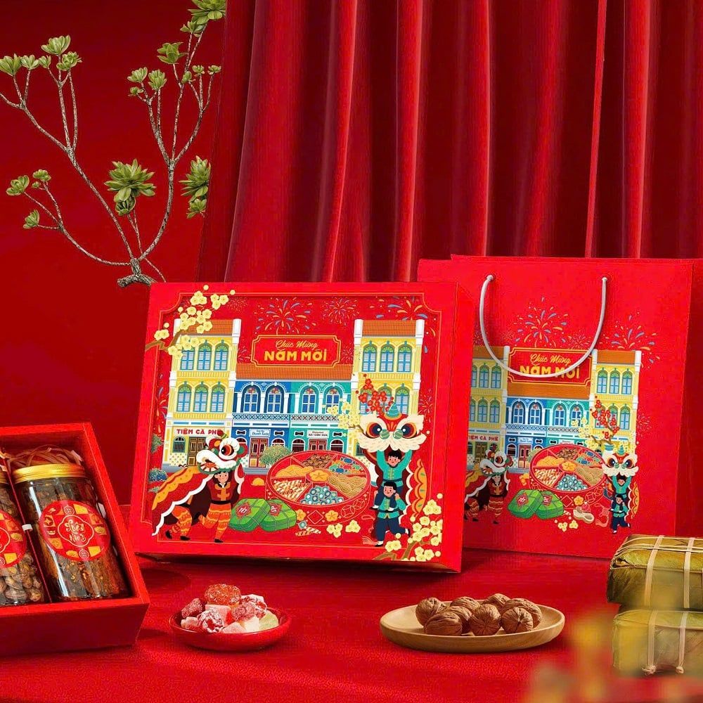 Bộ túi hộp Tết Việt
