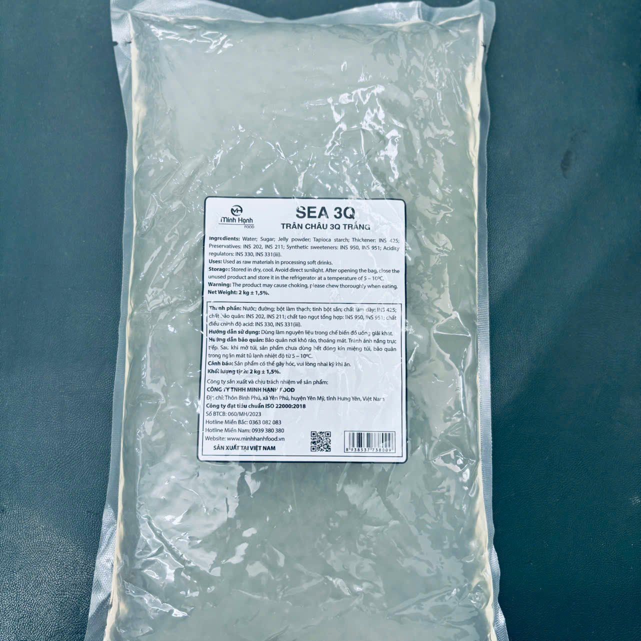 Trân châu 3Q sea jelly Minh hạnh Trắng 2kg