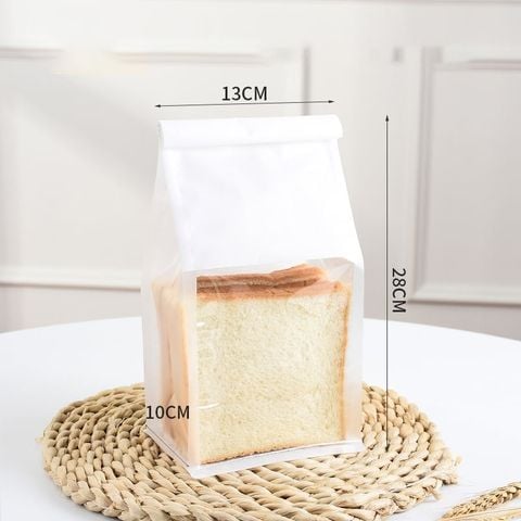 10 túi đựng bánh mì sandwich cửa sổ trắng nhỏ.