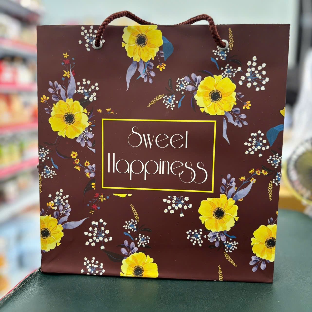 Túi giấy đựng hộp bánh, kẹo sweet happiness