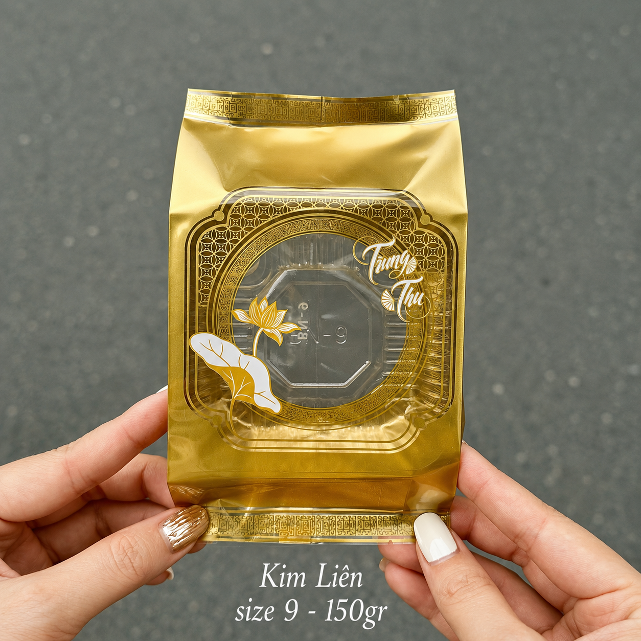 Túi hàn trung thu 150g Kim Liên (9x16cm).