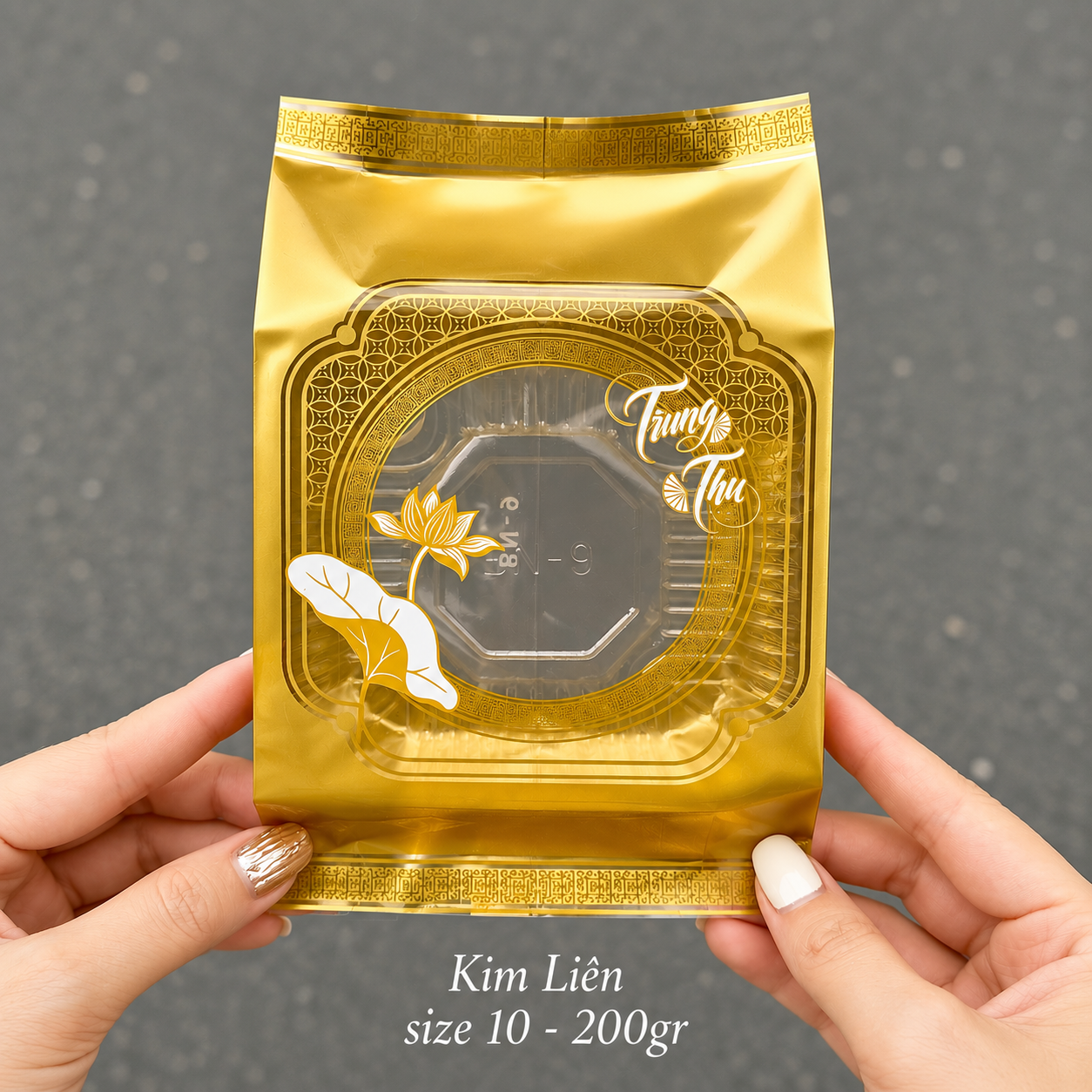 Túi hàn trung thu 200g Kim Liên (10x17cm).