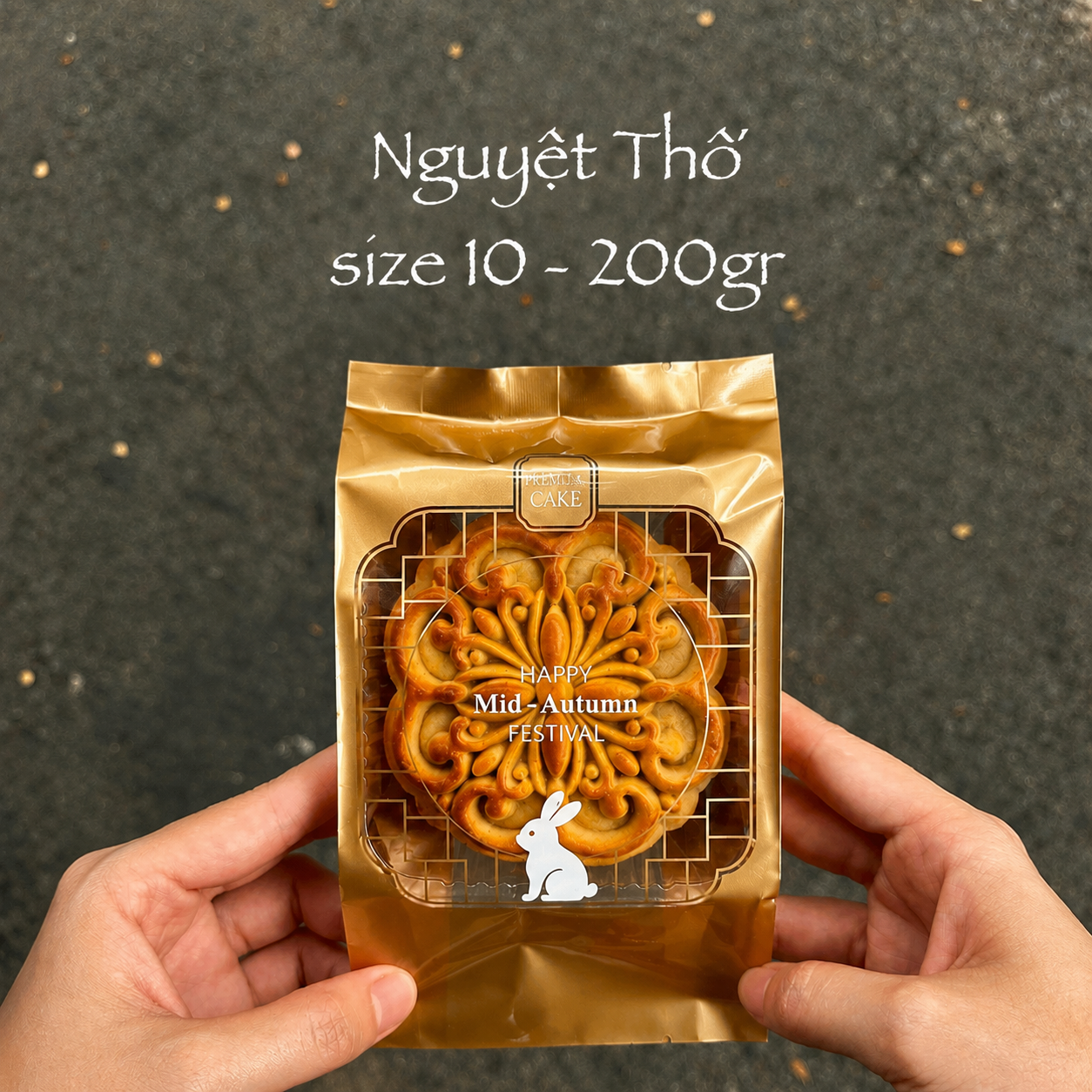 Túi hàn trung thu 200g Nguyệt Thố (10x17cm).