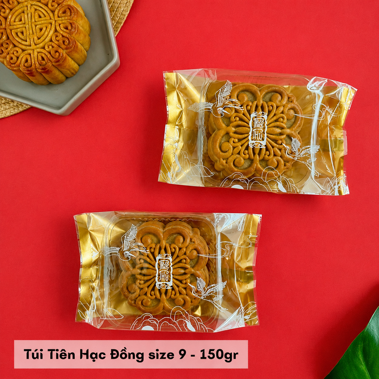 Túi hàn trung thu 150g Tiên Hạc Đồng (9x16cm).