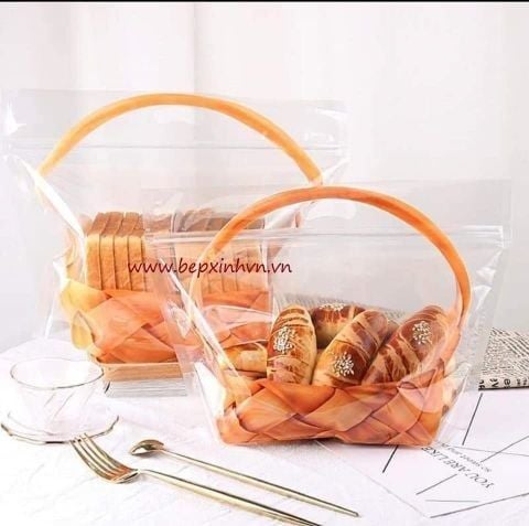 Túi zip giỏ quà Size lớn (32x27x11cm).