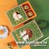 Hộp trung thu 4 bánh 80g Thỏ Xanh (Set 5 hộp)